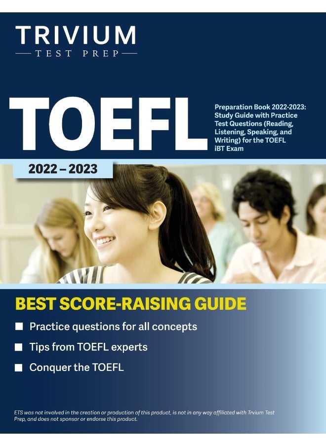 null - Trivium Test Prep TOEFL Preparation Book 2022-2023: Study Guide with Practice Questions (Reading, Listening, Speaking, and Writing) for the iBT Exam - Image 1
