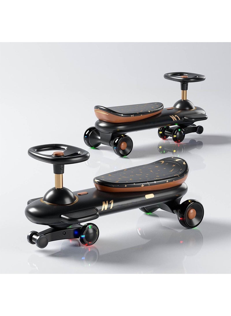 GT-Wheel Kids Twist Swing Car with Double Bearing Lighting Wheel Ultra Strong Heavy Duty Ride On Scooter  - Image 1