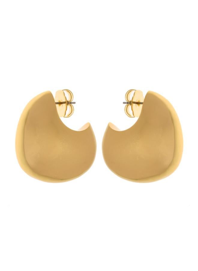 REISS CALLA: Curve Scoop Earrings  - Image 3