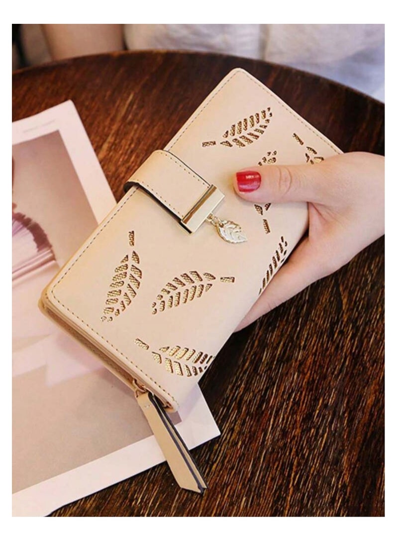 Wallet for Women Long Slim Minimalist Wallet Ladies Women Purse Large Capacity Pu Leather Credit Card Holder - Image 2