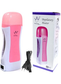 Konsung Beauty Roll On Depilatory Wax Heater Hair Removal White/Pink  - Image 1