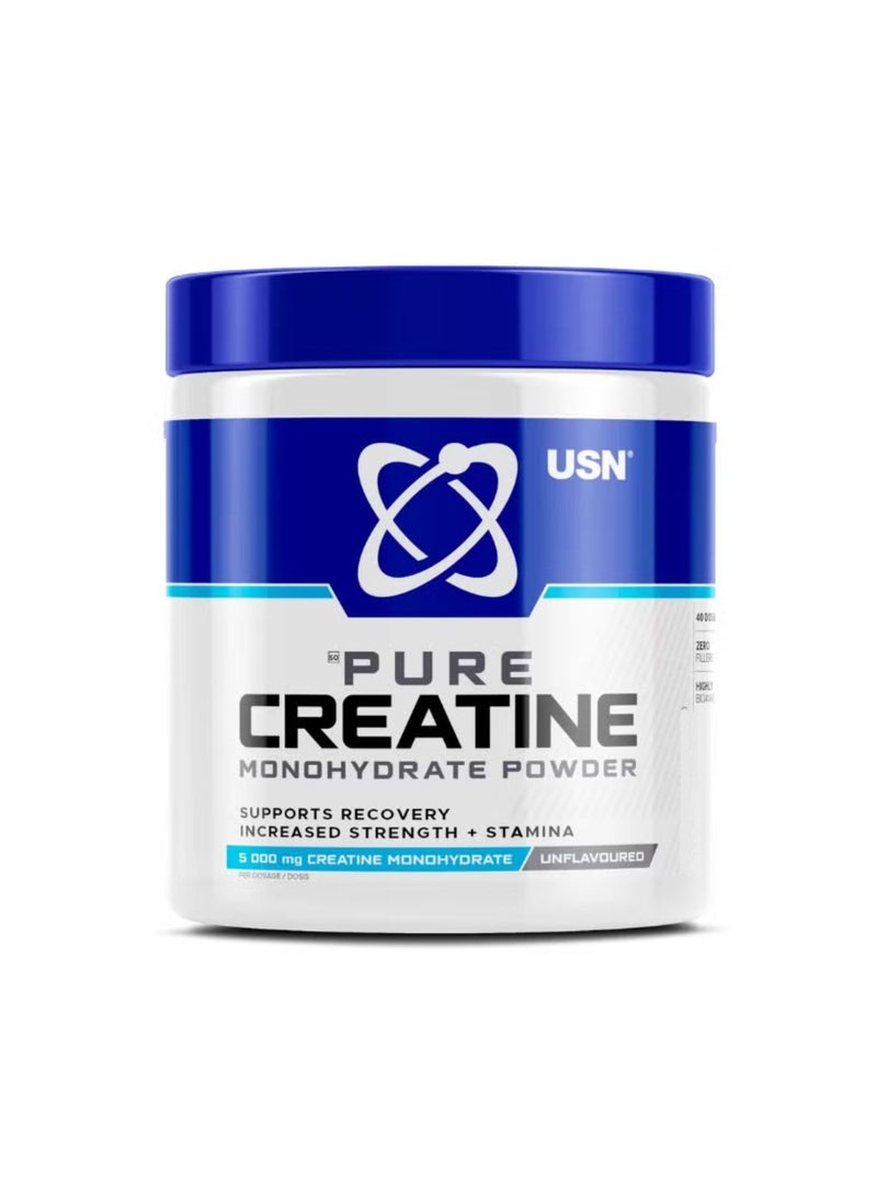 USN Pure Creatine Monohydrate Powder, 300 Grams
