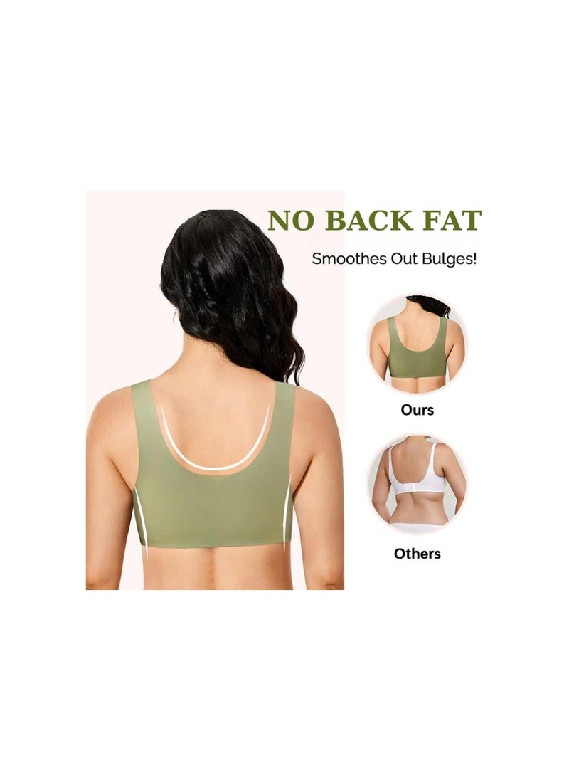 Lamious Front Closure Bra, Lily Zero Feel Lace Full Coverage Front Closure Bra, Lily Bras Front Close for Women
