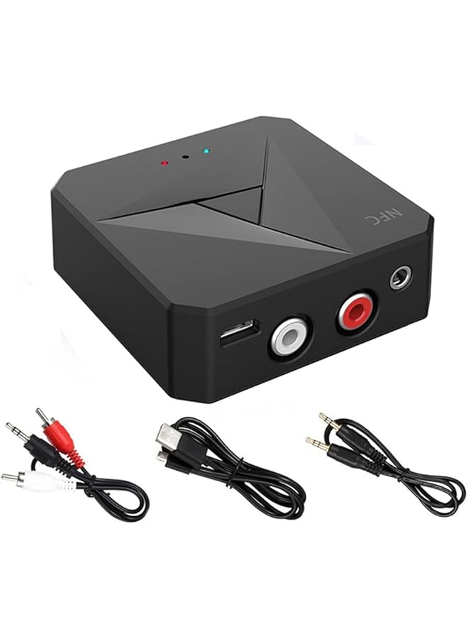 SYOSI Bluetooth 5.0 Transmitter Receiver, 2-In-1 Bluetooth Transmitter Nfc Bluetooth Receiver Wireless Audio Bluetooth Adapter With 3.5Mm Jack And Rca For Tv Home Stereo Car Pc Home Theater - Image 1