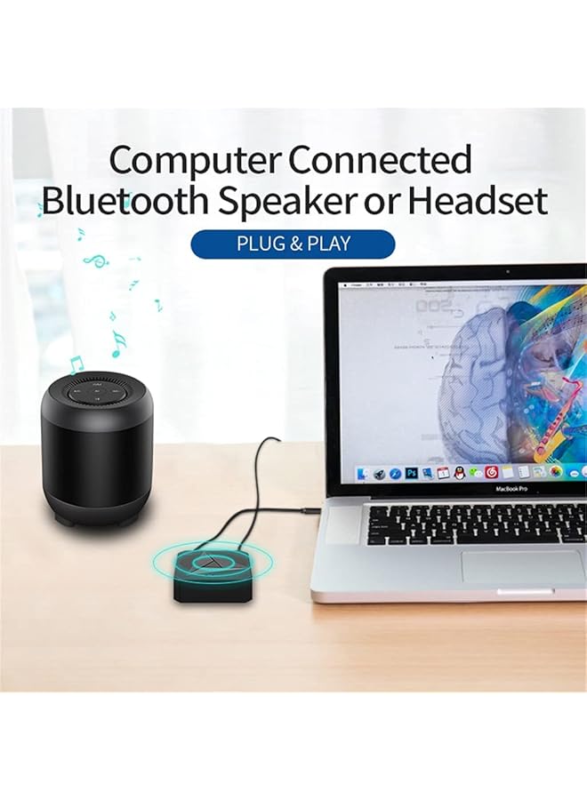 SYOSI Bluetooth 5.0 Transmitter Receiver, 2-In-1 Bluetooth Transmitter Nfc Bluetooth Receiver Wireless Audio Bluetooth Adapter With 3.5Mm Jack And Rca For Tv Home Stereo Car Pc Home Theater - Image 3