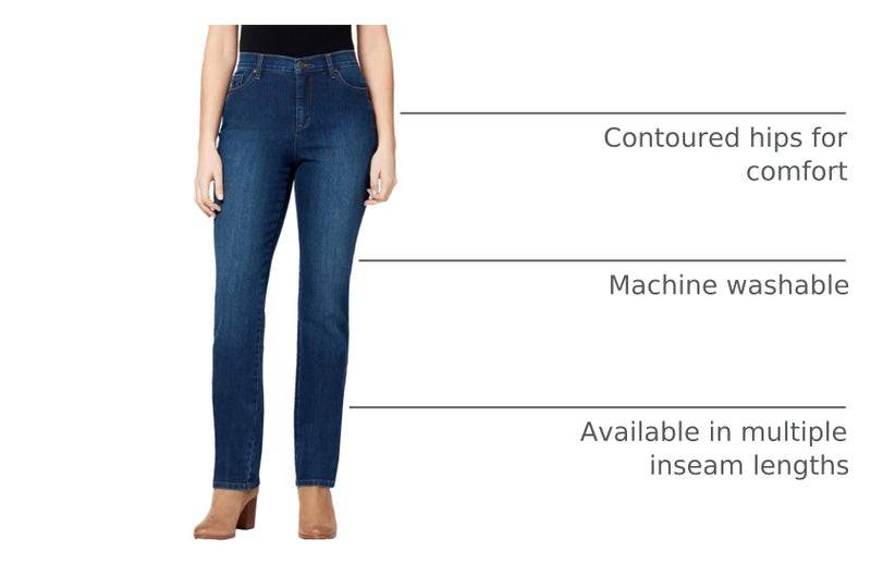 Gloria Vanderbilt Women's Amanda Classic High Rise Tapered Jean Standard, Scottsdale, 12 - Image 4