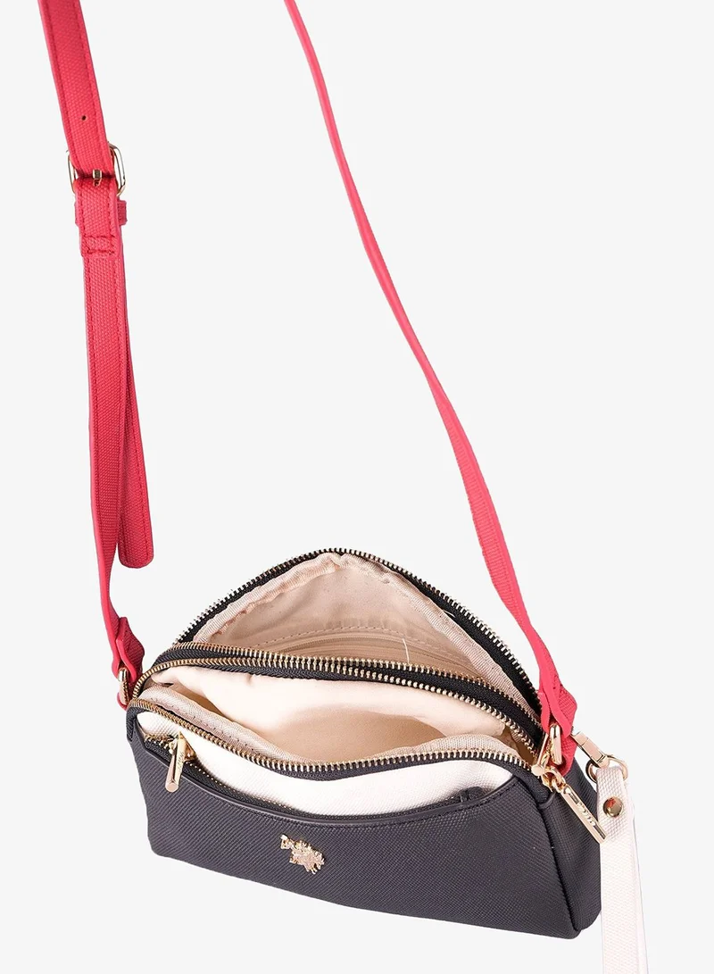U.S. Polo Assn. NAVY-WHITE-RED U.S. Polo Assn. Women's Crossbody Bag, Ladies Shoulder Bag Handbag for Ladies Travel Bag for Girls Navy white Red for Women | Best Price UAE