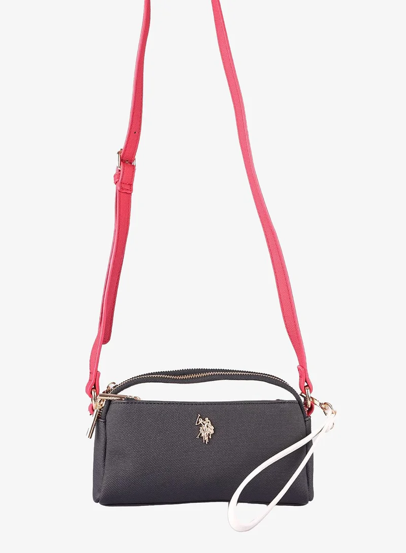 U.S. Polo Assn. NAVY-WHITE-RED U.S. Polo Assn. Women's Crossbody Bag, Ladies Shoulder Bag Handbag for Ladies Travel Bag for Girls Navy white Red for Women | Best Price UAE