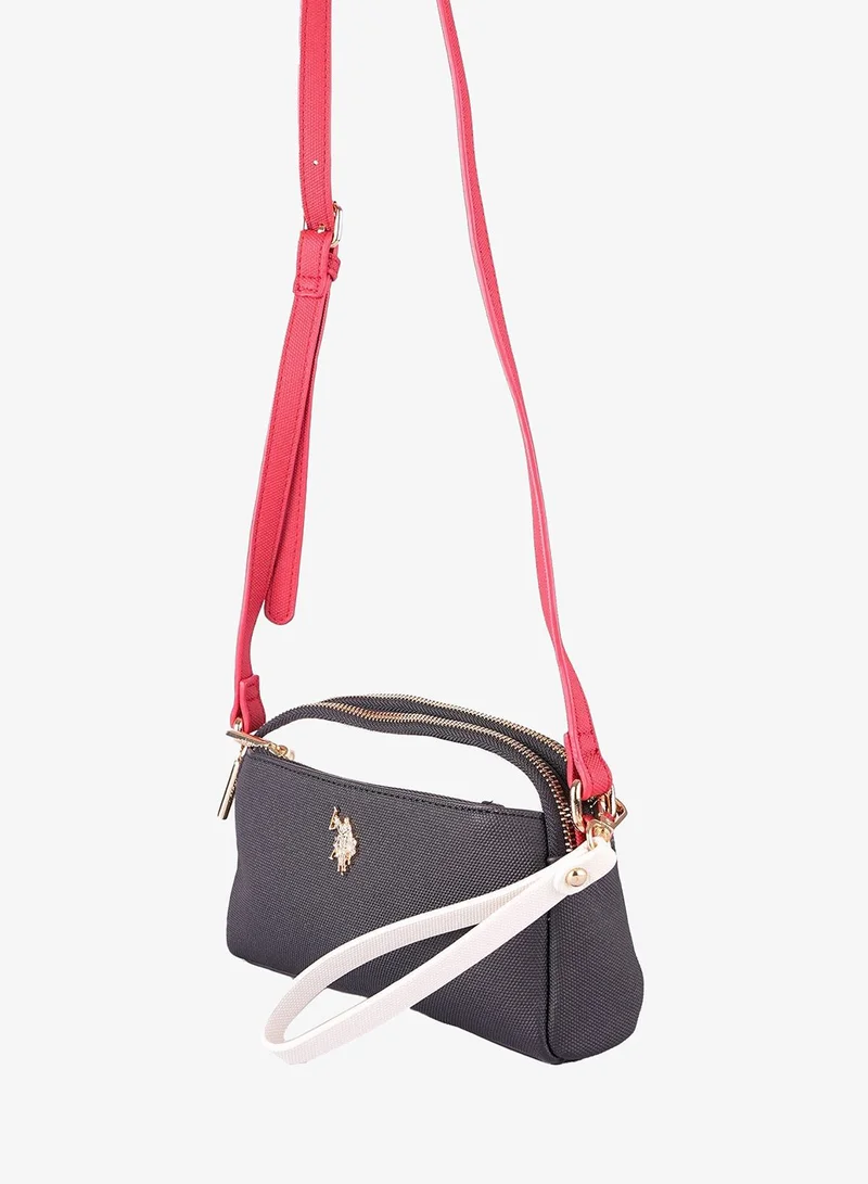 U.S. Polo Assn. NAVY-WHITE-RED U.S. Polo Assn. Women's Crossbody Bag, Ladies Shoulder Bag Handbag for Ladies Travel Bag for Girls Navy white Red for Women | Best Price UAE