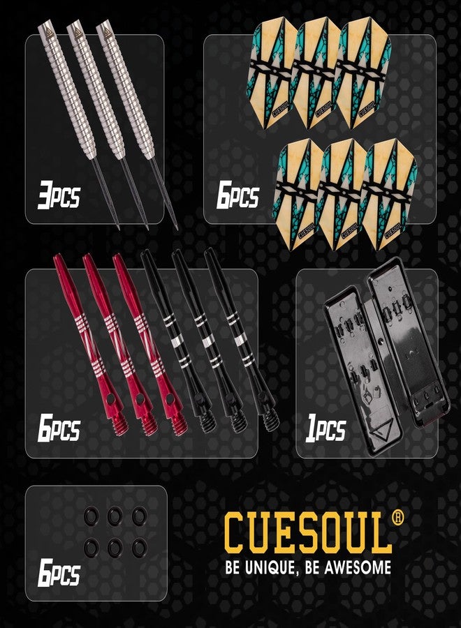 CUESOUL Tungsten Steel Tip Darts- Precise Barrels 18 19 21 24 Grams - Image 3