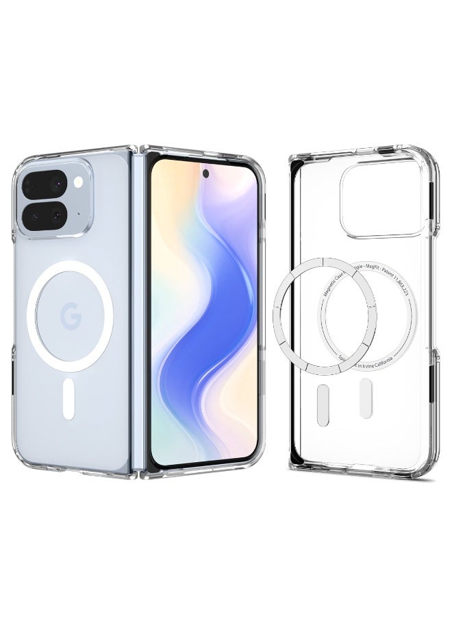 Spigen Ultra Hybrid MagFit Google Pixel 10 Pro Fold Case Cover [Pixelsnap and MagSafe compatible] - Clear White - Image 1