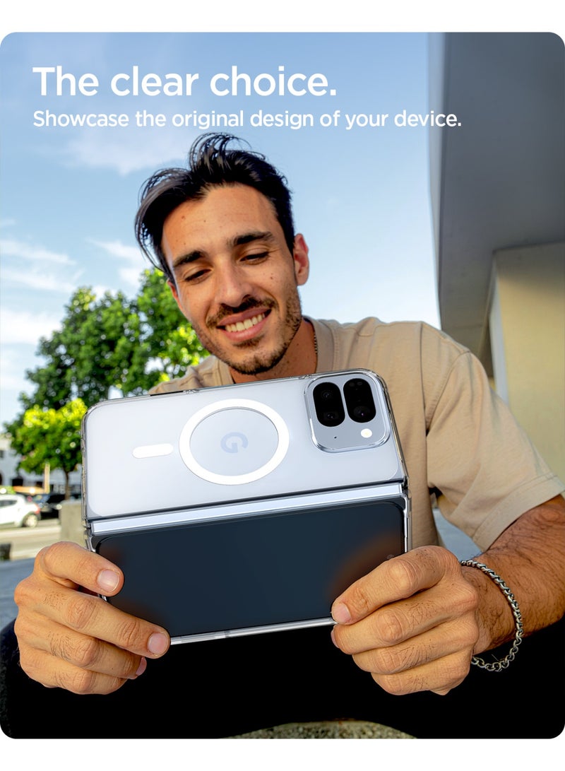 Spigen Ultra Hybrid MagFit Google Pixel 10 Pro Fold Case Cover [Pixelsnap and MagSafe compatible] - Clear White - Image 4