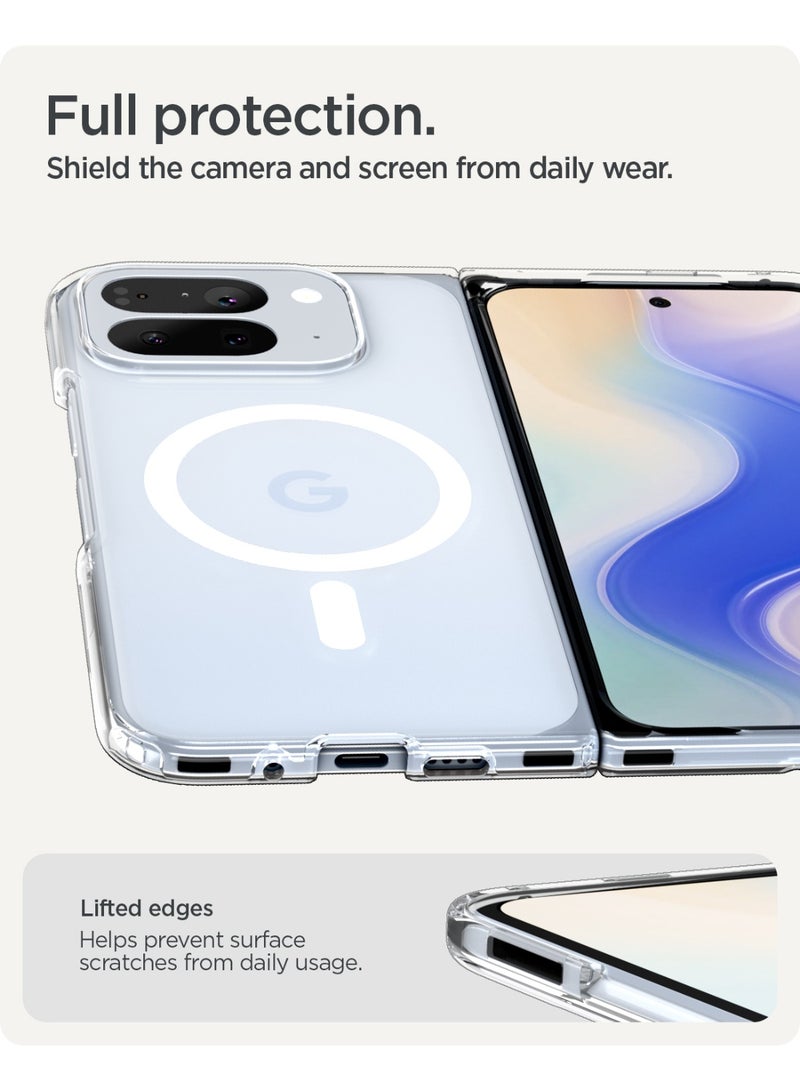 Spigen Ultra Hybrid MagFit Google Pixel 10 Pro Fold Case Cover [Pixelsnap and MagSafe compatible] - Clear White - Image 5
