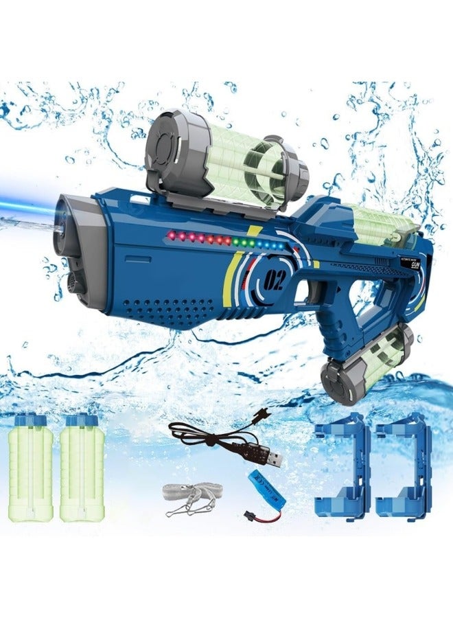 GGEROU Electric Water Gun Rechargeable Automatic High Capacity Water Guns for Adults Kids 32FT Range One-Button Powerful Squirt Guns Summer Water Toys for Beach Pool Outdoor Party - Image 1
