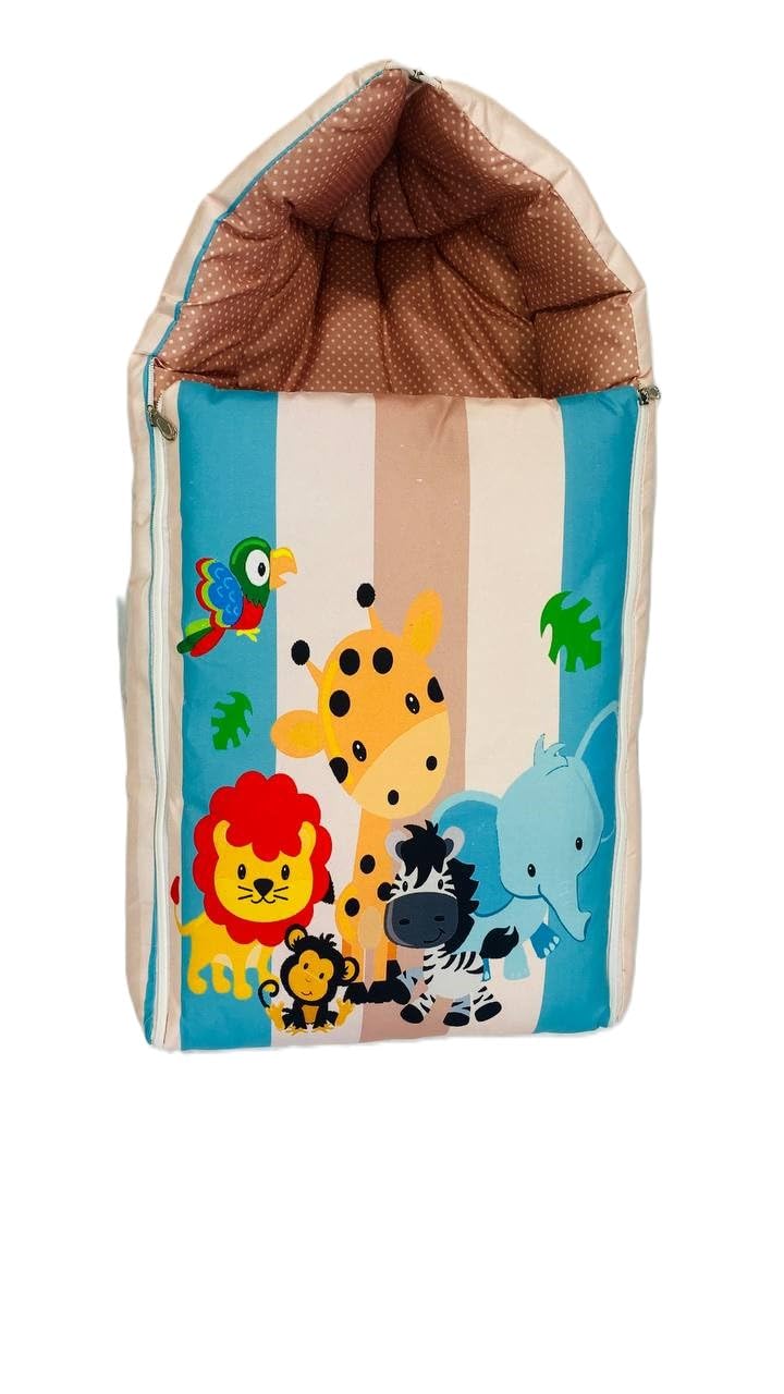 RUMPES 3-in-1 Baby Sleeping Bag & Carry Nest | Soft Cotton Bedding Set for Newborns & Infants | Cozy, Portable & Travel-Friendly Baby Bed | Skin-Friendly & Comfortable Sleep Solution - Image 1