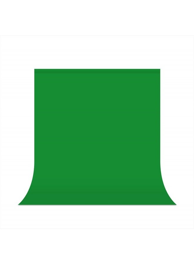 UTEBIT Green Backdrop 5 x 6.5 ft Photography Background Green Cloth Collapsible Chromakey Back Drop for Video Studio Photo Shooting Portrait (Backdrop Only) - Image 1