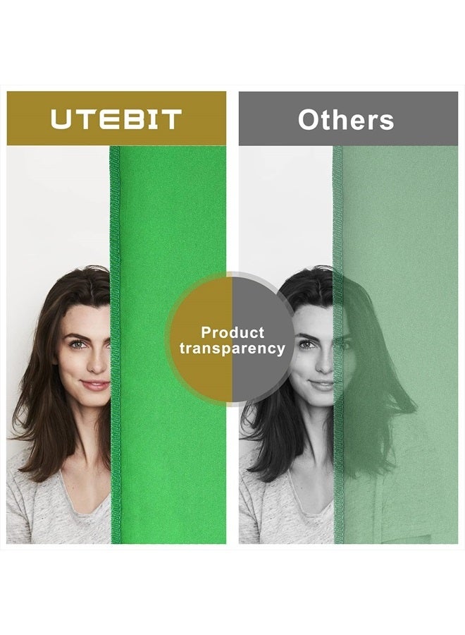 UTEBIT Green Backdrop 5 x 6.5 ft Photography Background Green Cloth Collapsible Chromakey Back Drop for Video Studio Photo Shooting Portrait (Backdrop Only) - Image 3
