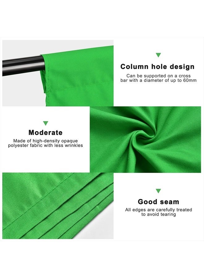 UTEBIT Green Backdrop 5 x 6.5 ft Photography Background Green Cloth Collapsible Chromakey Back Drop for Video Studio Photo Shooting Portrait (Backdrop Only) - Image 2