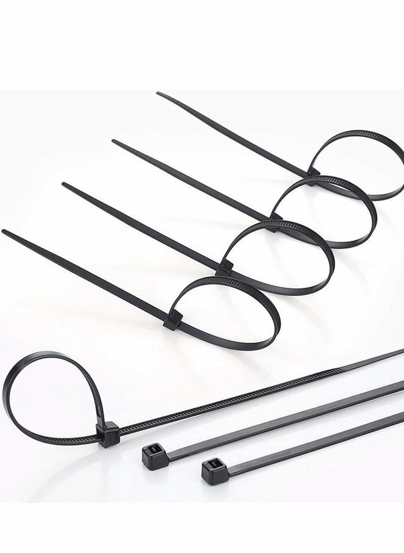 Excefore Black Cable Ties  100 mm 2.5 mm,4" Premium Tie Wraps Self Locking Small Nylon Zip Ties for Home Office Garage and Workshop 1000 Pack  - Image 4