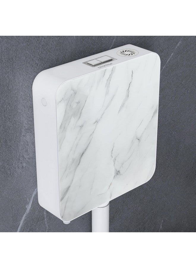 Plantex White Marble Printed Flush Tank for Toilet with 7 LTR Water Capacity/Polypropylene Toilet Flush Tank/Dual Flush Cistern with Air Freshener - Pack of 1 - Image 1