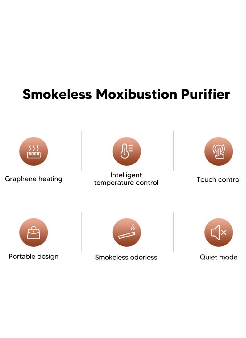 SYOSI - 20Pcs Heating Moxa Stickers, Moxibution Patches for Neck, Shoulder, Back, Waist, Hand, Feet, Joint Pain Reduce, Enhance Circulation, Used with Moxibustion Device - Image 1
