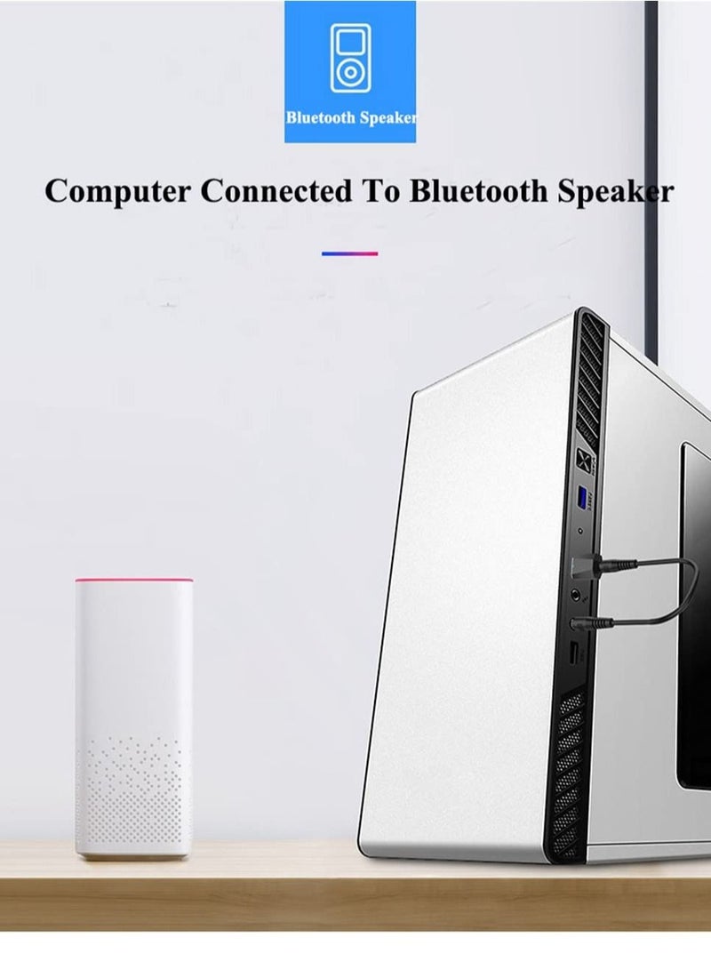 Wireless Audio Transmitter Bluetooth 5.1 Adapter for TV PC MP3 MP4 with USB Interface with 3.5mm AUX Cable - Image 5