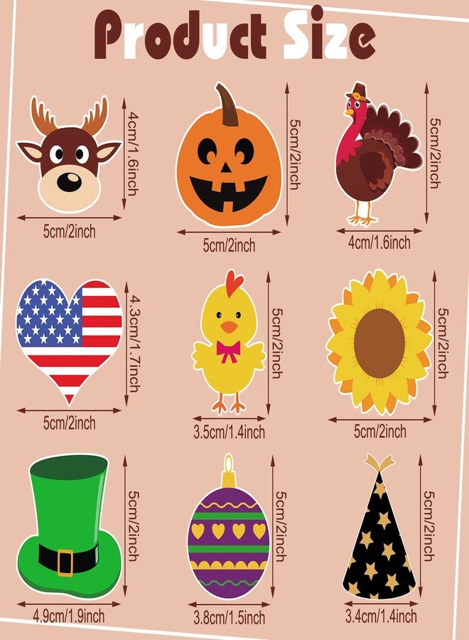 Oudain 100 Pcs Seasonal Letter Board Accessories Icons for Felt St Patrick's Day Bulletin Hawaii Independence Day Board Decoration Letterboard Accessories Holiday Small Pieces Changeable with Adhesive - Image 2