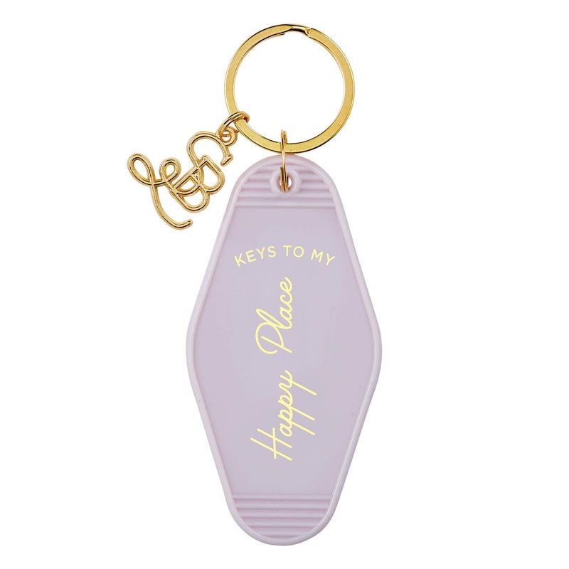 Santa Barbara Design Studio Santa Barbara Design Studio Keychain Lili  Delilah Small Gifts Vintage Motel Key Tag Key Ring 35 Long Happy Place Lavender 