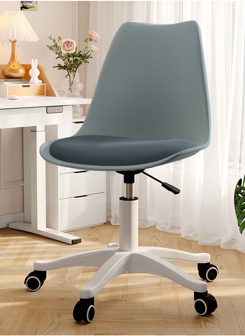 Acrylic Chair Ergonomics Modern Office Desk Armless Study Chair Computer Swivel Desk Chair With Waterproof PU Leather PP Seat Cushion With Silent Wheel Adjustable Height - pzsku/Z45EE1FEDBE4F6C79411DZ/45/_/1715076868/21cc6c63-09fd-4bb2-b125-06fd859c2ac3