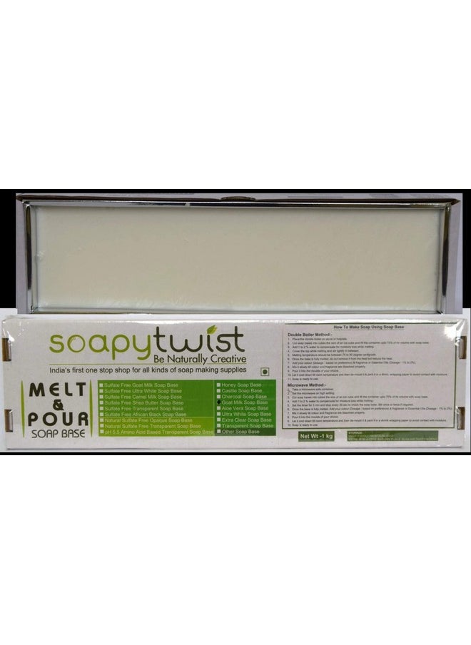 Soapy Twist - Goat Milk Melt And Pour Soap Base 1Kg - Image 1