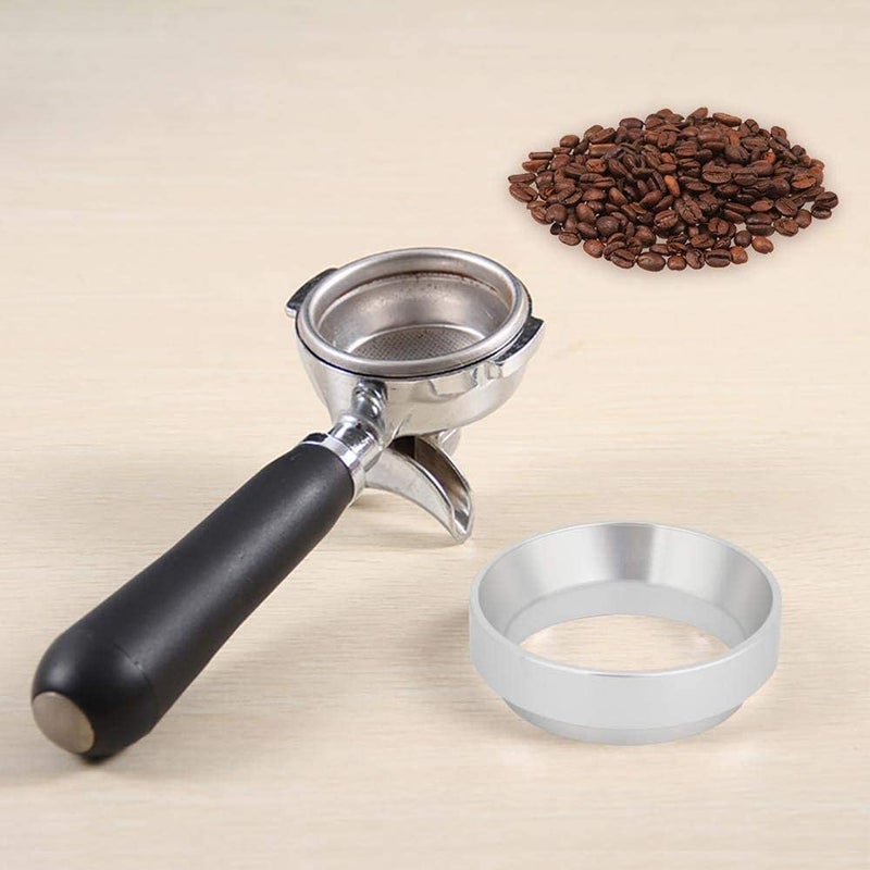 AOE 58mm Stainless Steel Coffee Espresso Dosing Funnel Ring Silver 5.8cm - Image 4
