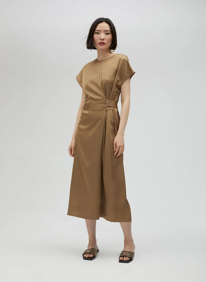 Lola Casademunt Knotted satin dress