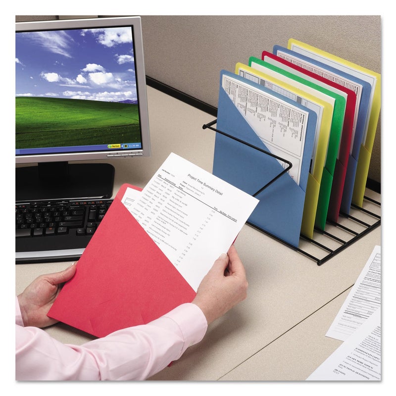 Smead Slash Jacket, Letter Size, Assorted Colors, 25 per Pack (75425) - Image 3