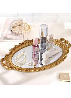 LENND Mirrored Tray,Decorative Mirror for Perfume Organizer Jewelry Dresser Organizer Tray & Display,Vanity Tray,Serving Tray,25 * 37cm  - Image 4