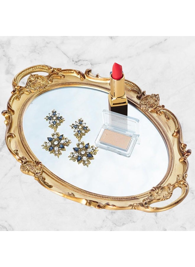 LENND Mirrored Tray,Decorative Mirror for Perfume Organizer Jewelry Dresser Organizer Tray & Display,Vanity Tray,Serving Tray,25 * 37cm  - Image 2