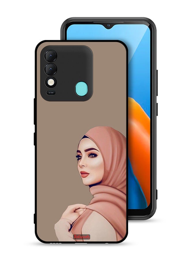 Tolwak Tecno Spark 8 Protective Case Cover Beautiful Hijab Girl - Image 1