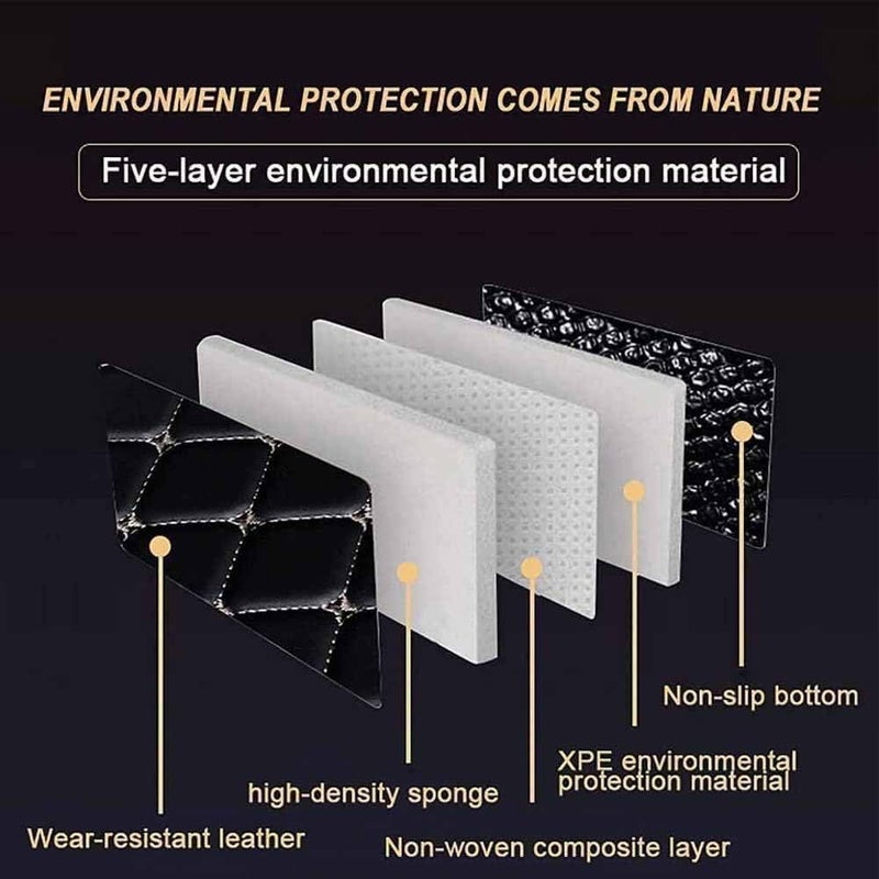 Generic WGZNYN Car Leather Boot Liner Mats For Nissan X-Terra 2020–2023, Waterproof Scratch Non Slip Trunk Pad Auto Interior Accessories,Beige  - Image 2