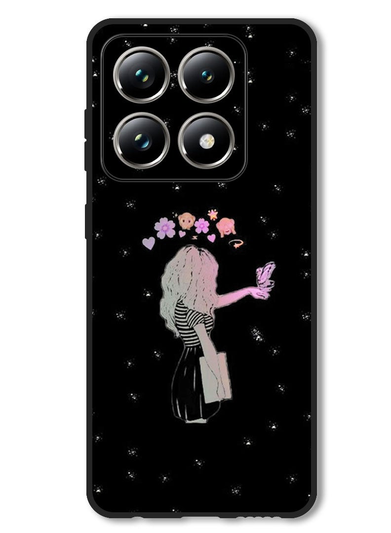 Theodor Case Compatible with Xiaomi 14T Pro Protection Shockproof Bumper Cover Girl Butter - Image 1