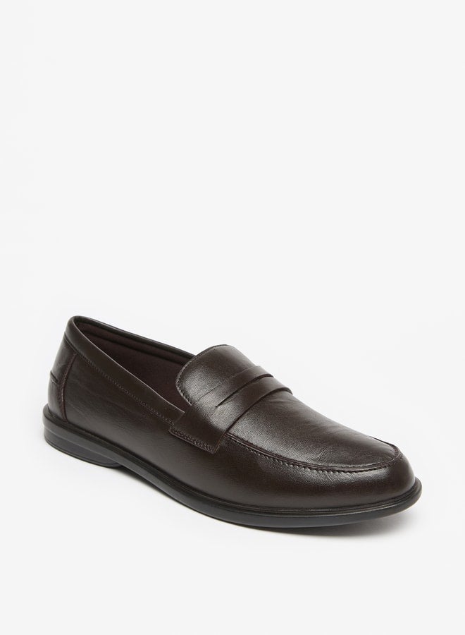 LBL by Shoexpress Solid Slip-On Loafers  - Image 1