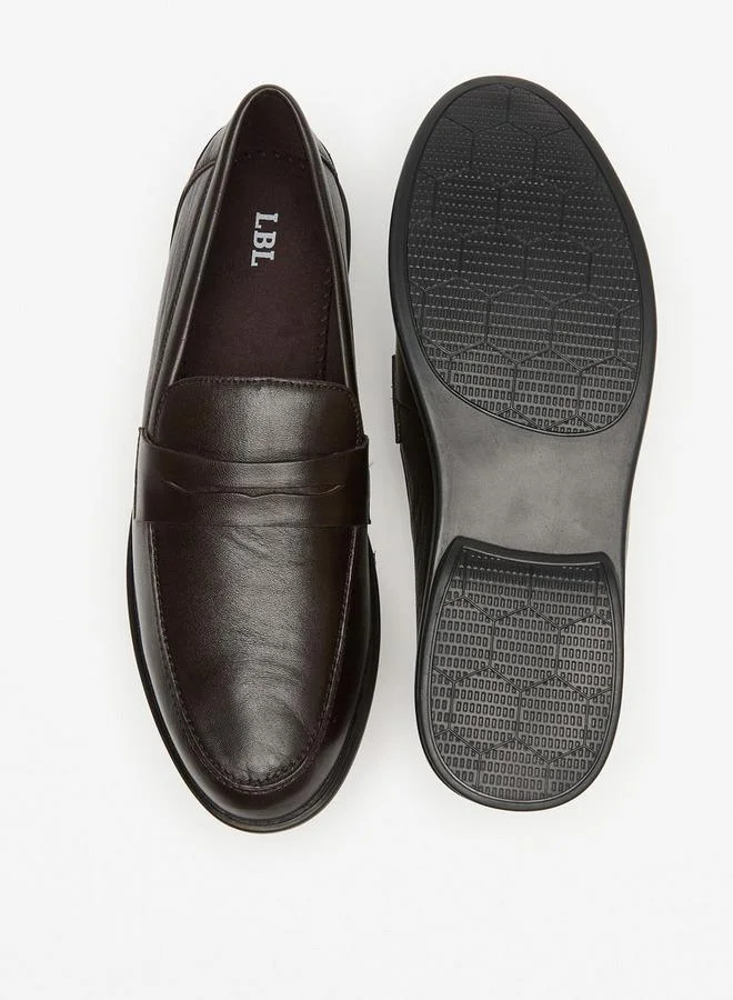 LBL By Shoexpress BROWN Solid Slip-On Loafers for Men | Best Price UAE