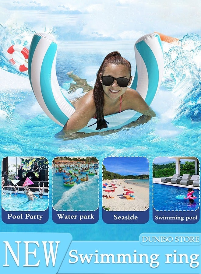 DUNISO Inflatable Swimming Ring for Kids and Adults, Pool Float Tube Decorations, Swim Tubes Outdoor Pool Beach, Big Floaties Beach Swimming Toys, Water Fun Beach Party Toys - Image 1