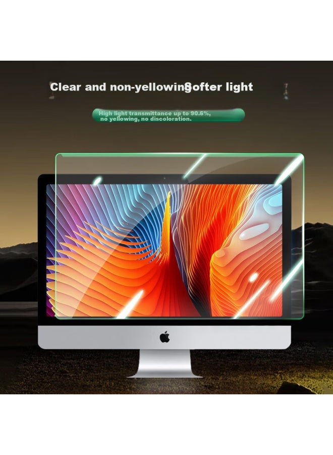 Mryc Anti-Blue Light Screen Protector For Computer Monitor, Desktop Screen Protective Film, Anti-Radiation Eye Protection Blue Light Filter Cover Acrylic Hanging 23-Inch 16:9 Green Film - Image 3