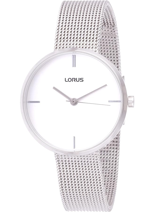 لوراس ساعة كوارتز تناظرية للنساء كلاسيكية مع سوار من الفولاذ المقاوم للصدأ Rg257Qx9 - Image 1