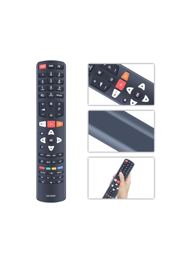 ELTRAZONE CLE-1027B Replacement Remote Control Compatible with Hitachi 4K OLED LCD HDTV – Works with Models CLE-1025, CLE-1026, CLE-1028 – Easy Setup & Durable Design - Image 4