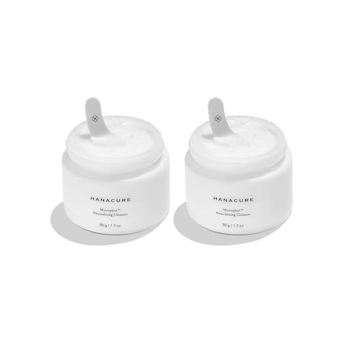 Hanacure® Microphol Neutralizing Cleanser - pH Balanced Face Wash for Sensitive Skin, Exfoliating Face Wash (Pack of 2)