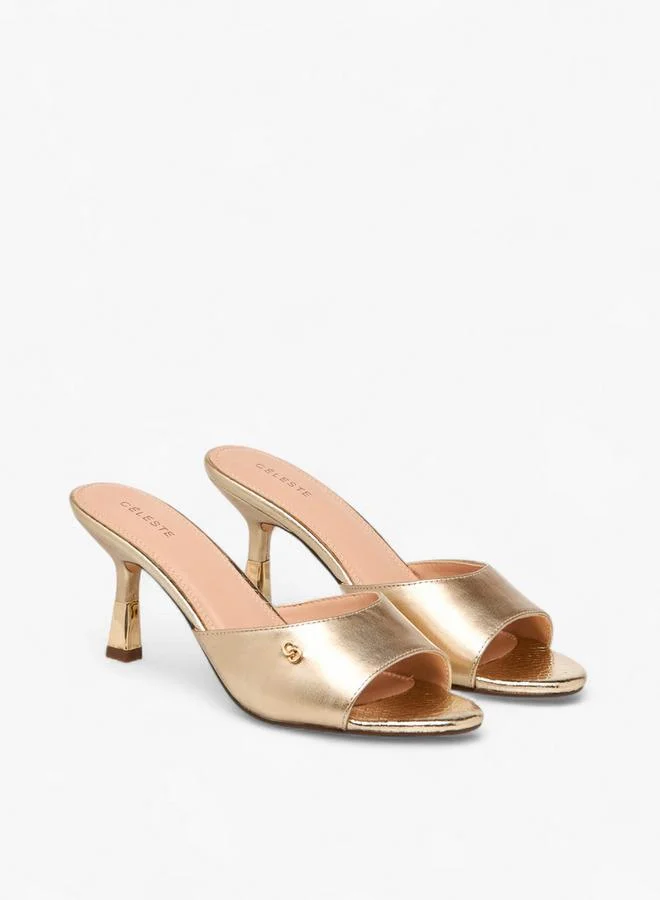 سيليست صنادل بكعب خنجر بنقشة حيوانات للنساء