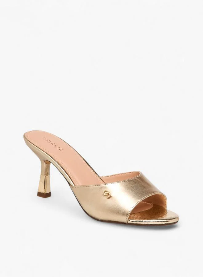 سيليست صنادل بكعب خنجر بنقشة حيوانات للنساء