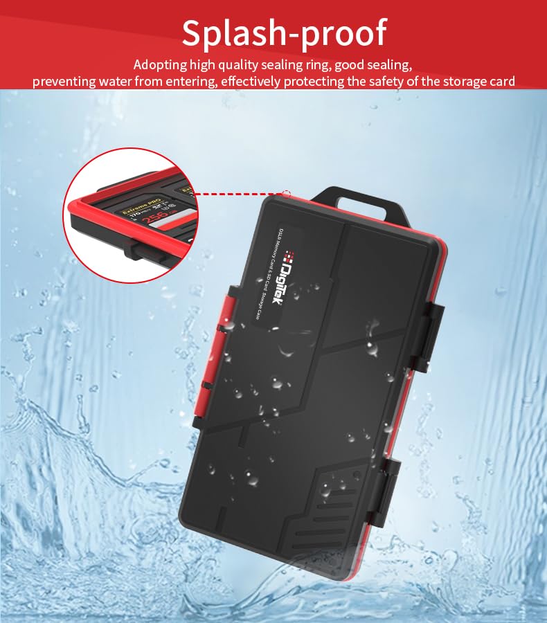 Digitek حافظة تخزين بطاقات الذاكرة وبطاقات SD DCH 025 الكل في واحد - Image 4