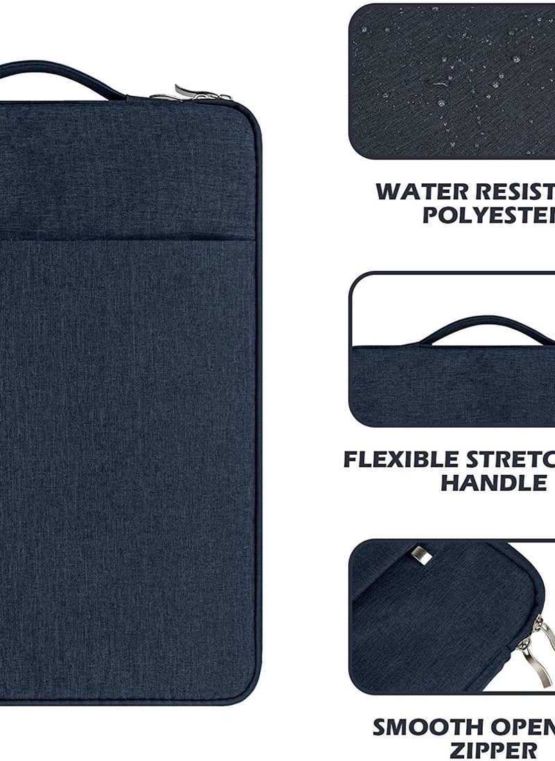 13.6 inch Laptop Sleeve Case Computer Bag with Handle For Dell Inspiron 13 7000, Lenovo IdeaPad 730S Plus/ThinkPad, Google Pixelbook Go, HP Spectre X360, Acer Spin 5, 12.5-13.3 Notebook (Navy Blue)