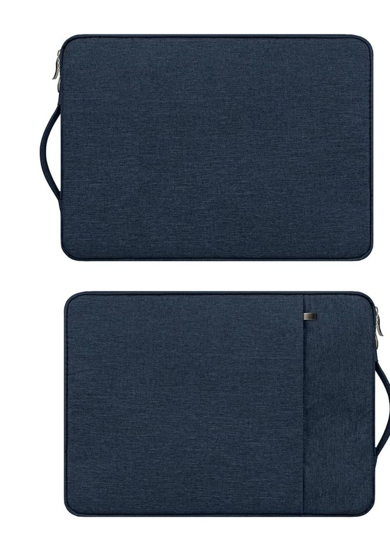13.6 inch Laptop Sleeve Case Computer Bag with Handle For Dell Inspiron 13 7000, Lenovo IdeaPad 730S Plus/ThinkPad, Google Pixelbook Go, HP Spectre X360, Acer Spin 5, 12.5-13.3 Notebook (Navy Blue)